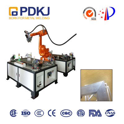 SGS 1mm Thick Laser Industrial Welding Robots 6 Axis Fixed Workbench