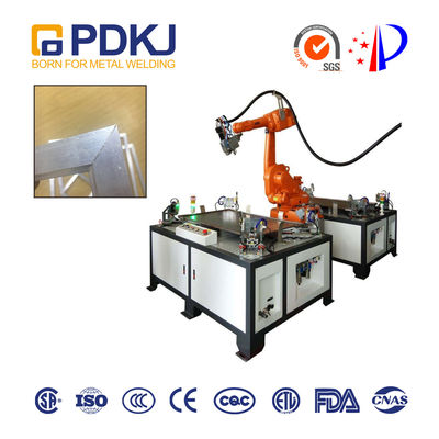 SGS 1mm Thick Laser Industrial Welding Robots 6 Axis Fixed Workbench
